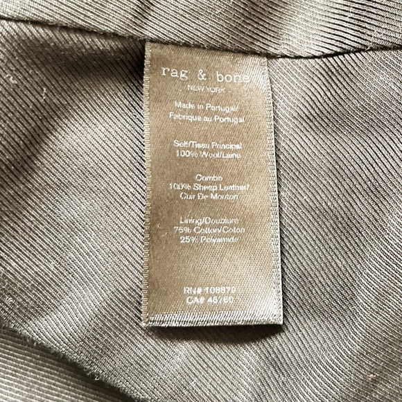 Rag & Bone Rona Houndstooth Plaid Wool Blazer - Picture 5 of 5